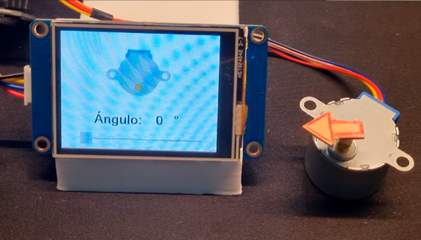 Control de Motor a Pasos con ESP32 + Nextion.